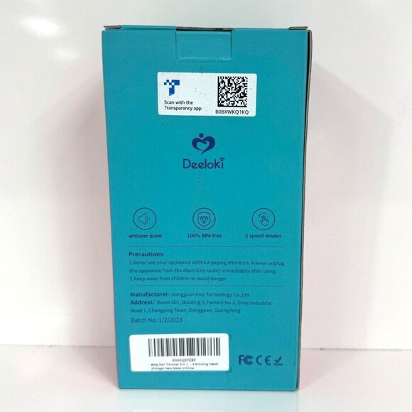 Deeloki Electric Baby Nail Trimmer 6-in-1 Kit with Pads Portable Safe BPA-Free - Picture 3 of 6